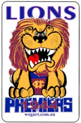 Lions 1944 WEG Fridge Magnet FREE POST WITHIN AUSTRALIA